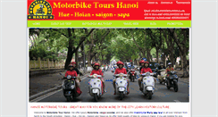 Desktop Screenshot of motorbiketourshanoi.com